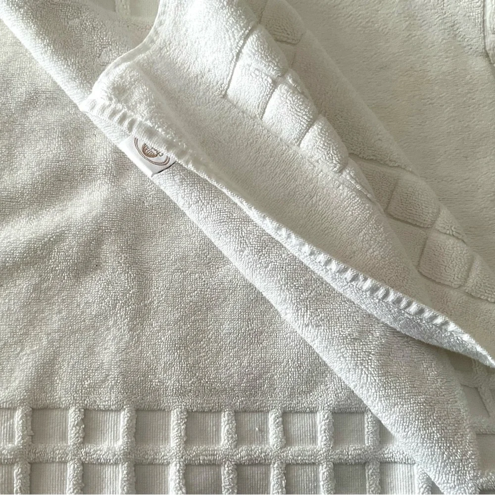 Chelsea Collection 100% Cotton Towel Bath Mat Set of 2 White